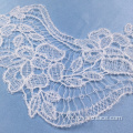 Bordure en dentelle au crochet blanche pour robe